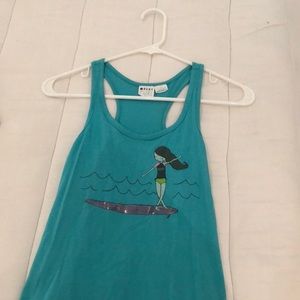 Blue roxy tank top